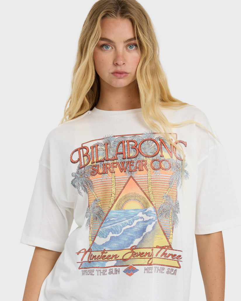 Billabong Sun Meets Sea Tee-Salt Crystal