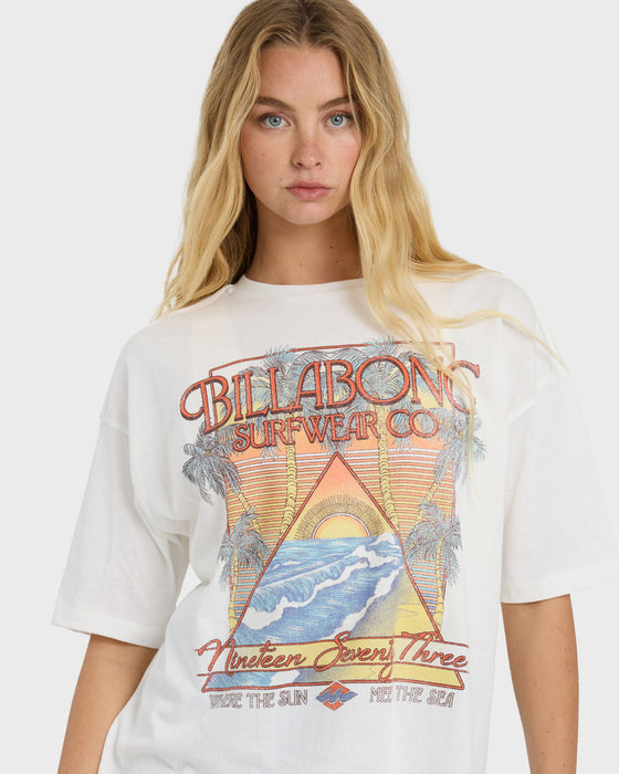 Billabong Sun Meets Sea Tee-Salt Crystal