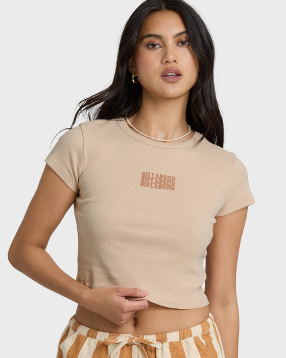 Billabong Triple Stacked Tee-Oatmeal