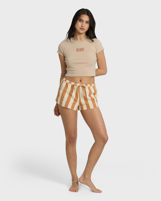 Billabong Triple Stacked Tee-Oatmeal