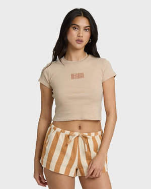 Billabong Triple Stacked Tee-Oatmeal