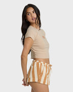 Billabong Triple Stacked Tee-Oatmeal