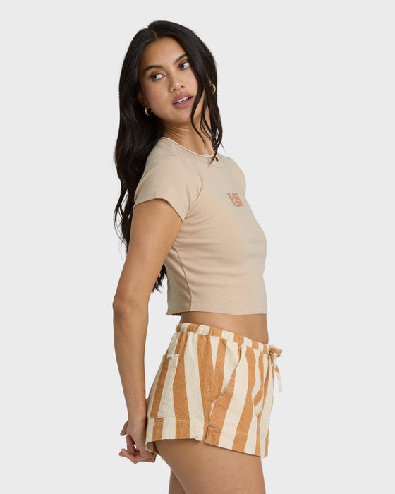 Billabong Triple Stacked Tee-Oatmeal