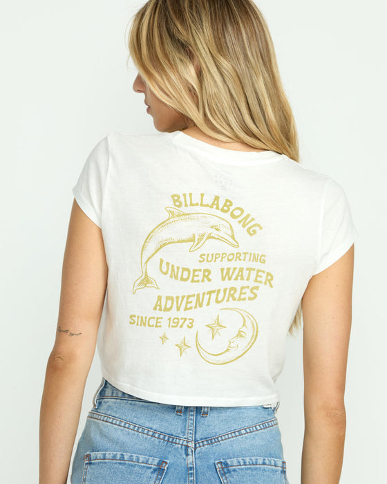 Billabong Sunshine Surf Babes Tee-Salt Crystal