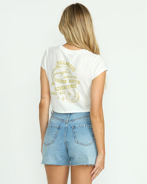 Billabong Sunshine Surf Babes Tee-Salt Crystal
