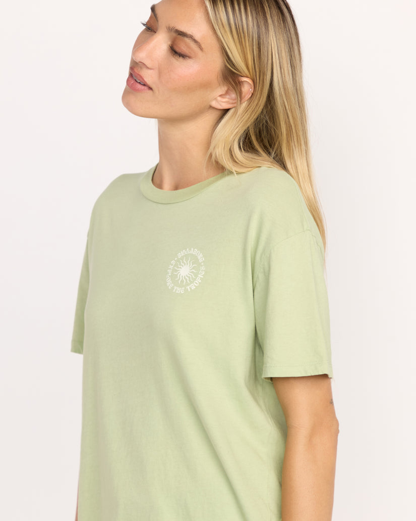 Billabong Paradise Calling Tee-Pistachio
