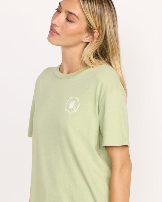 Billabong Paradise Calling Tee-Pistachio