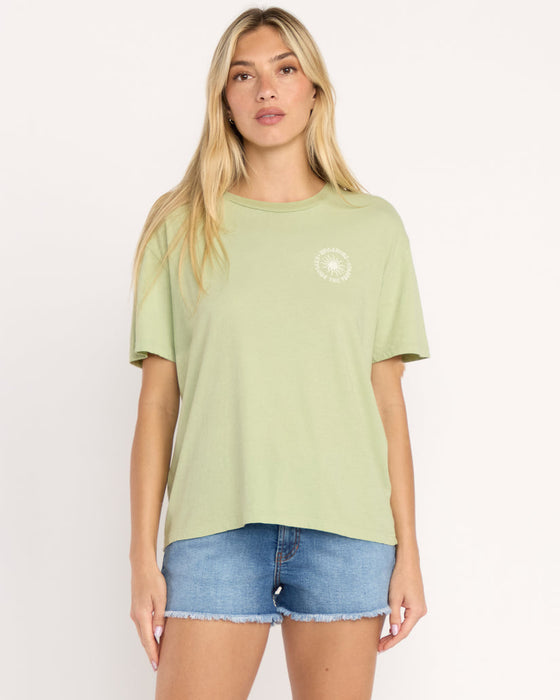 Billabong Paradise Calling Tee-Pistachio