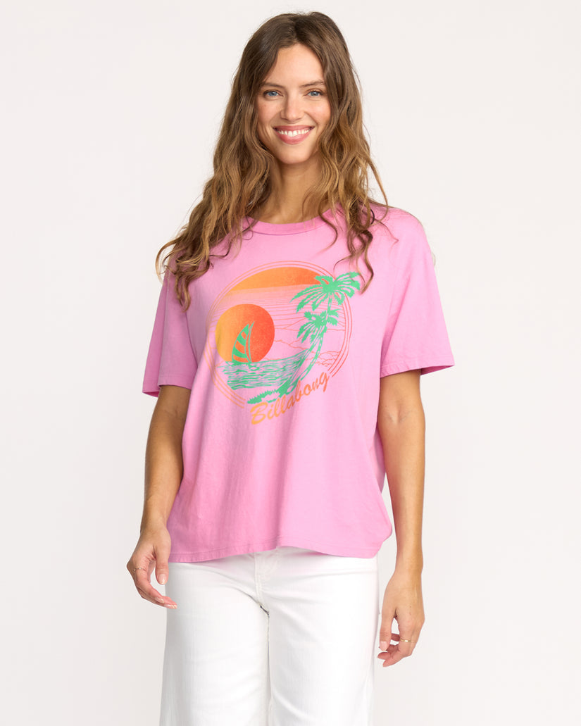 Billabong Bright New Day Tee-Bright Rose