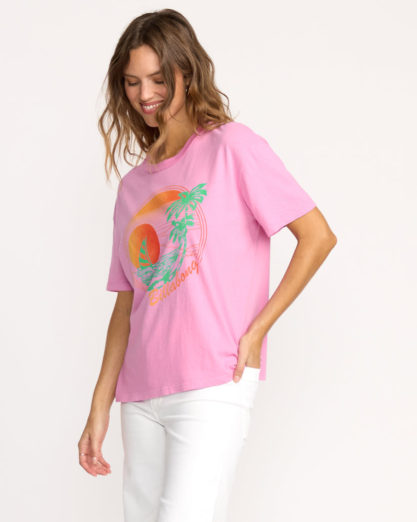 Billabong Bright New Day Tee-Bright Rose