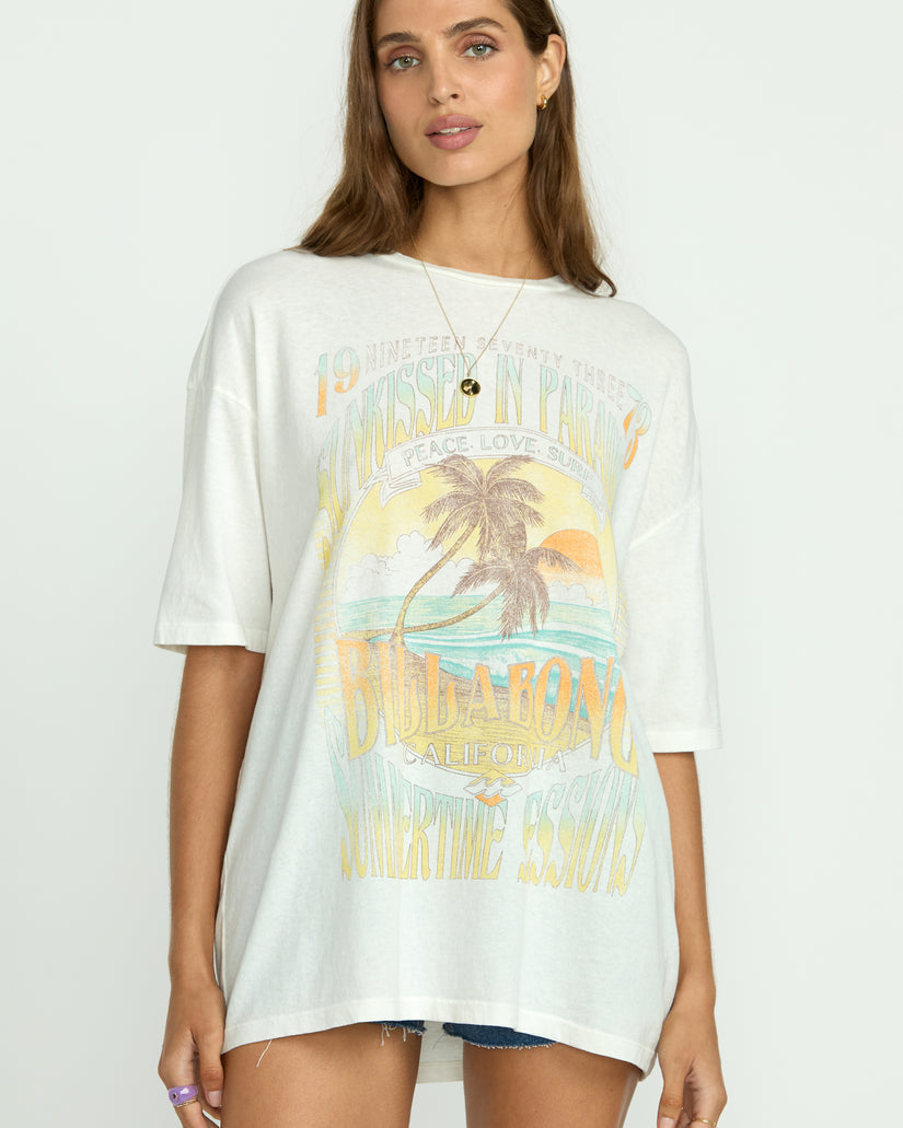 Billabong Sunset Mindset Tee-Salt Crystal