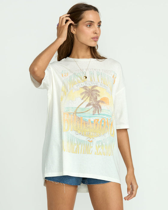Billabong Sunset Mindset Tee-Salt Crystal