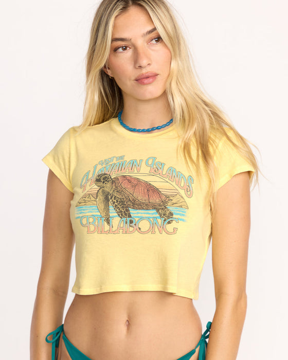 Billabong Going On Vacay Tee-Retro Yellow