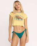 Billabong Going On Vacay Tee-Retro Yellow
