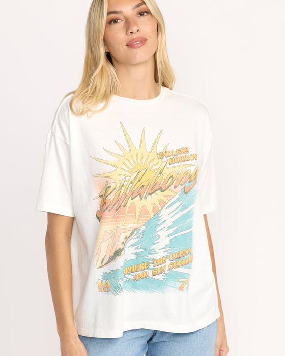 Billabong Where Suns Collide Tee-Salt Crystal