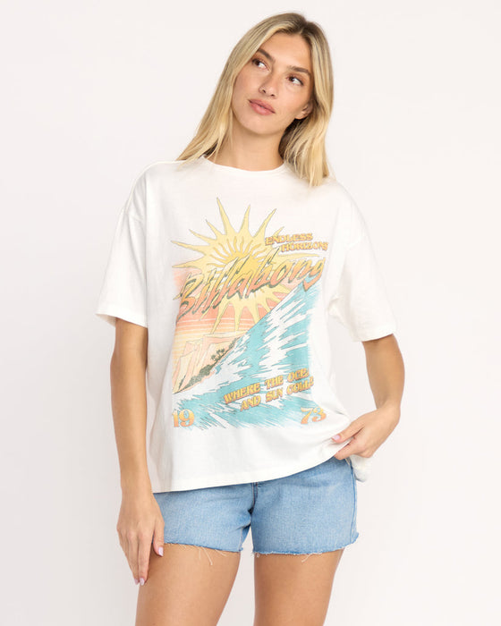 Billabong Where Suns Collide Tee-Salt Crystal
