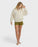 Billabong Classic Feels Half Zip Sweatshirt-White Cap