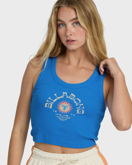 Billabong Sunset Horizons Tank-True Blue