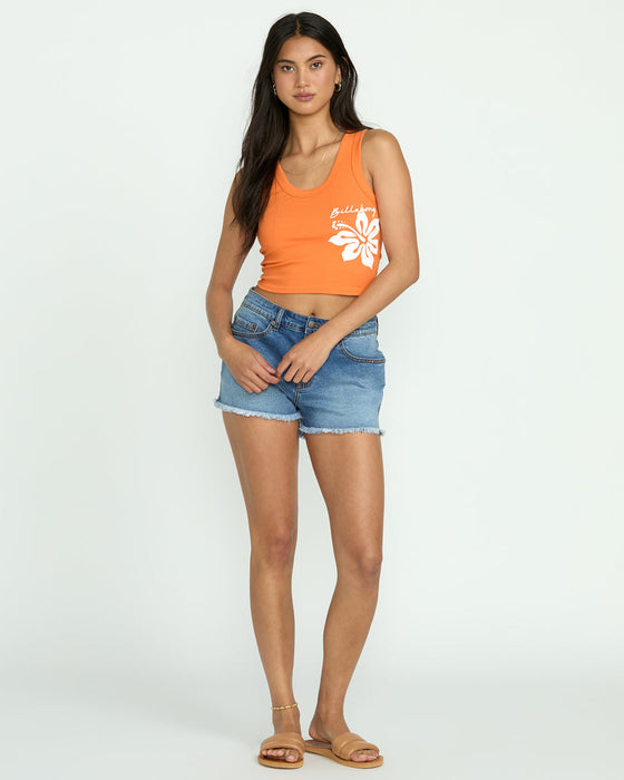 Billabong Tropics Invite Tank-Orange Squeeze
