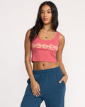 Billabong Dreams In Waves Tank-Mauve Rose
