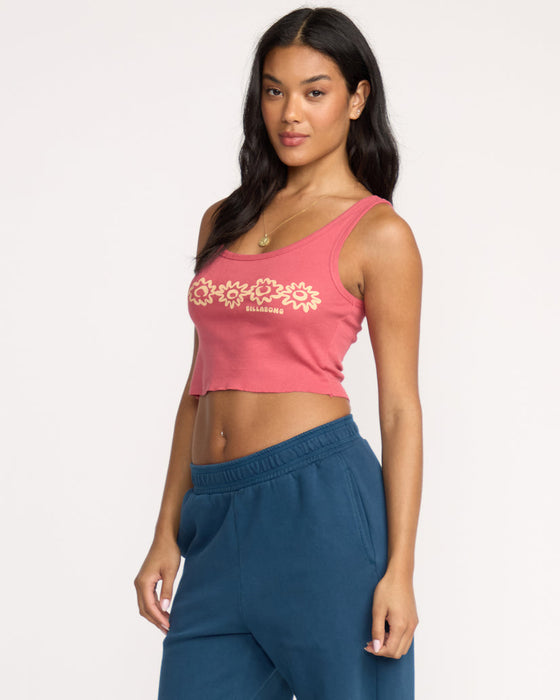Billabong Dreams In Waves Tank-Mauve Rose