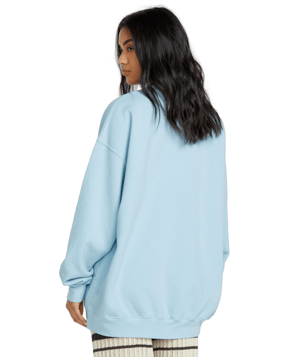 Billabong Ride In Crew Sweatshirt-Washed Chambray