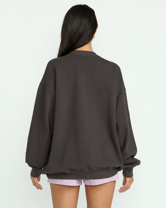 Billabong Ride In Crew Sweatshirt-Black Sands