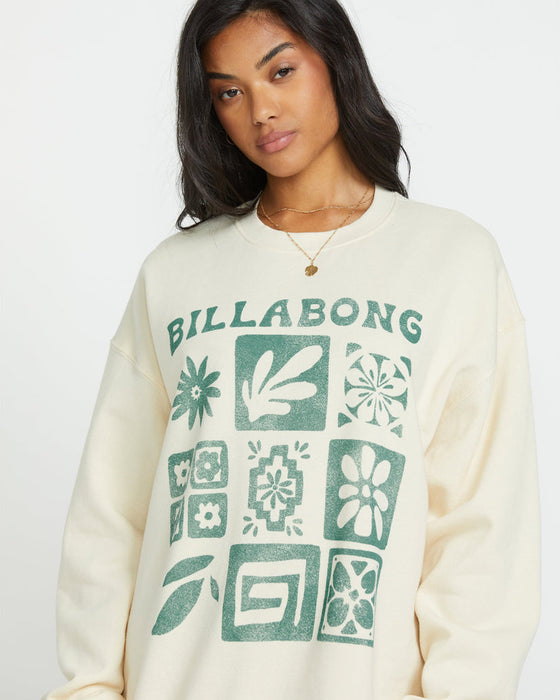 Billabong Ride In Crew Sweatshirt-Whitecap1