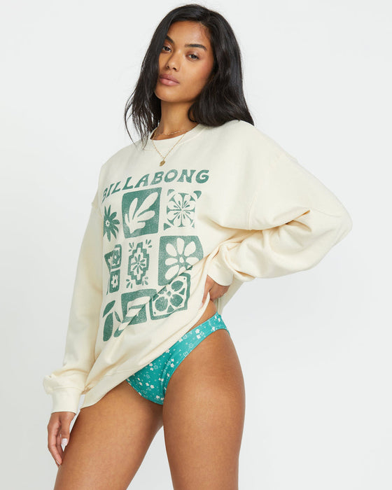 Billabong Ride In Crew Sweatshirt-Whitecap1