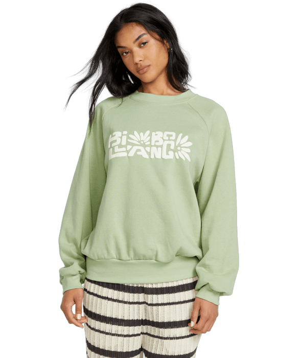 Billabong The Waves Crew Sweatshirt-Pistachio