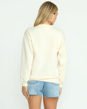 Billabong Paradise Awaits Crew Sweatshirt-Whitecap
