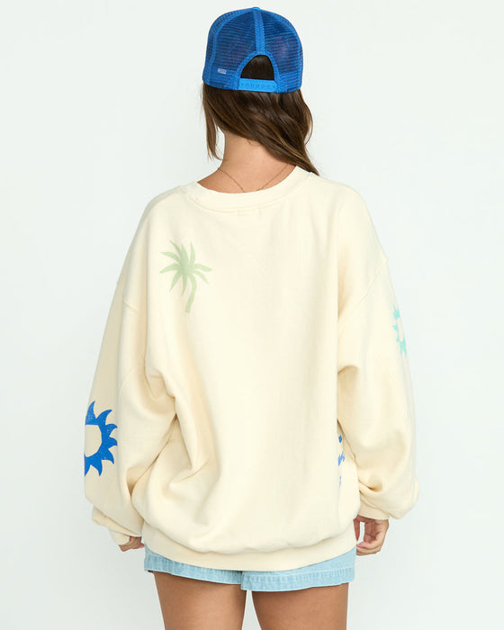 Billabong Water Signs Kendal Crew Sweatshirt-Whitecap