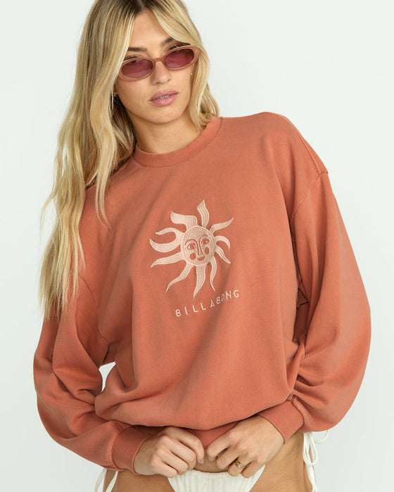 Billabong Bright Sun Kendal Crew Sweatshirt-Kiss The Earth