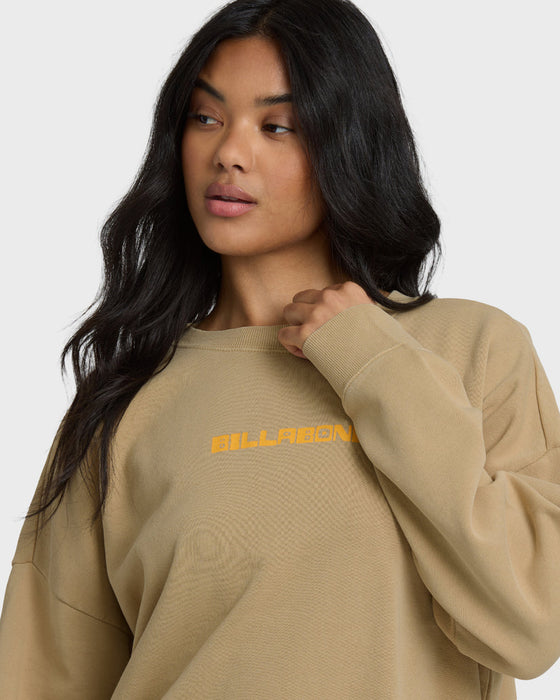Billabong Echo Crew Sweatshirt-Stone
