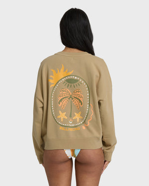 Billabong Echo Crew Sweatshirt-Stone— Alternate View