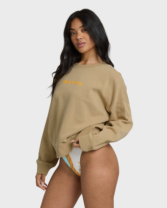 Billabong Echo Crew Sweatshirt-Stone