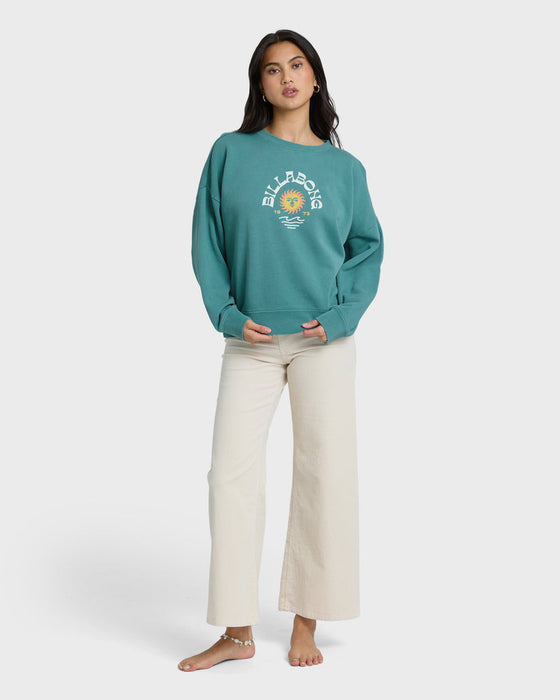Billabong Echo Crew Sweatshirt-Bay Blue