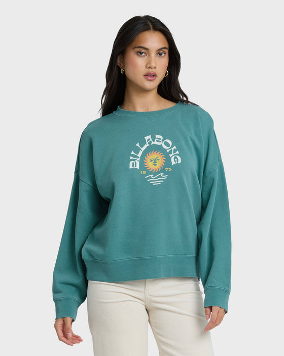 Billabong Echo Crew Sweatshirt-Bay Blue