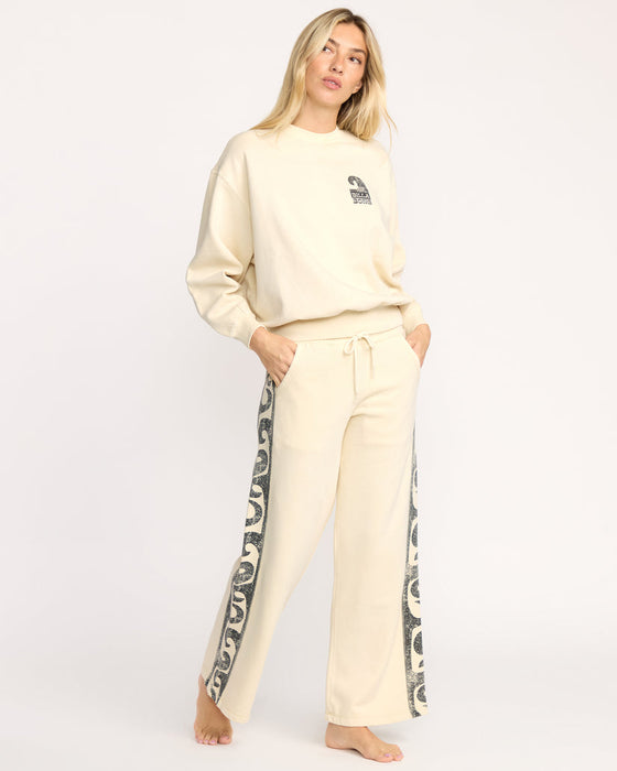 Billabong Sun Wave Livin Kendal Crew Sweatshirt-Whitecap