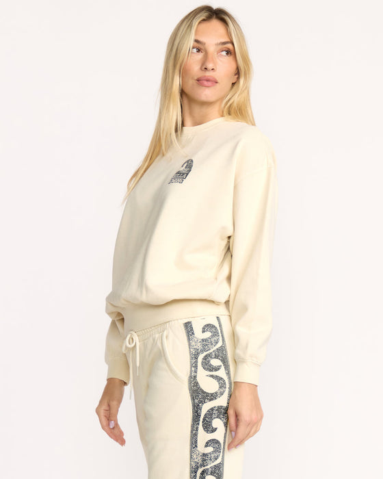 Billabong Sun Wave Livin Kendal Crew Sweatshirt-Whitecap