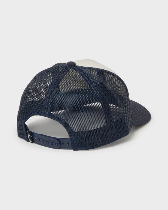 Billabong Walled Trucker Hat-Navy/White