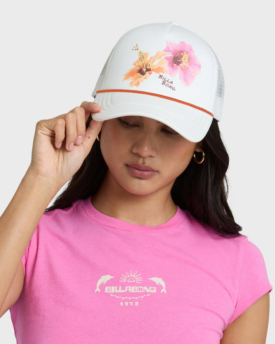 Billabong Grampa Trucker Hat-Salt Crystal