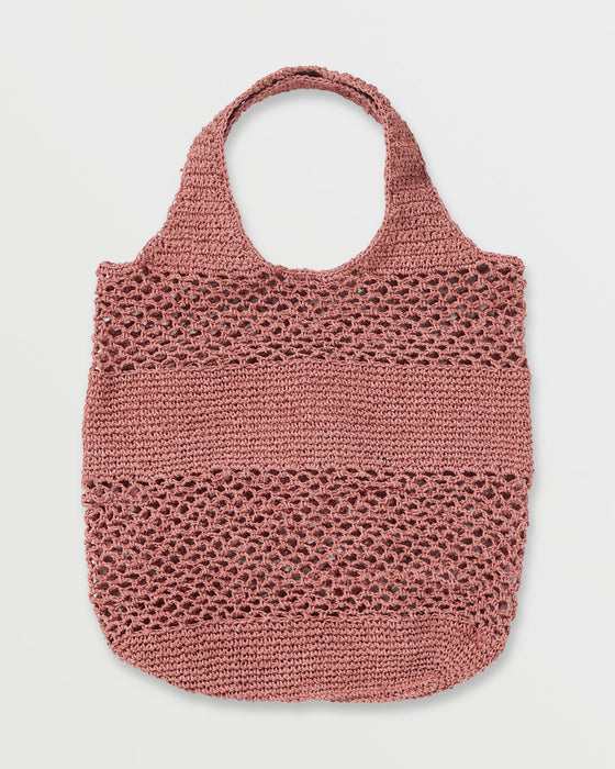 Billabong Chia Coast Tote Bag-Dark Coral