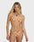 Billabong Sol Groove Tall Slide Tri Top-Tangerine