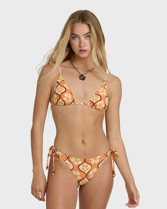 Billabong Sol Groove Tall Slide Tri Top-Tangerine