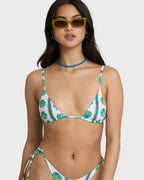 Billabong Salty Waves Rev Mini Slide Tri Top-Salt Crystal