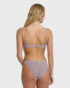 Billabong Mini Wave Check Underwire Top-Red Dahlia