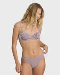 Billabong Mini Wave Check Underwire Top-Red Dahlia