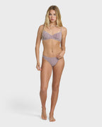 Billabong Mini Wave Check Underwire Top-Red Dahlia