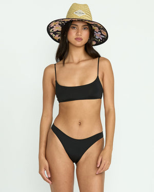 Billabong Sol Searcher Jaclyn Crop Top-Black Pebble